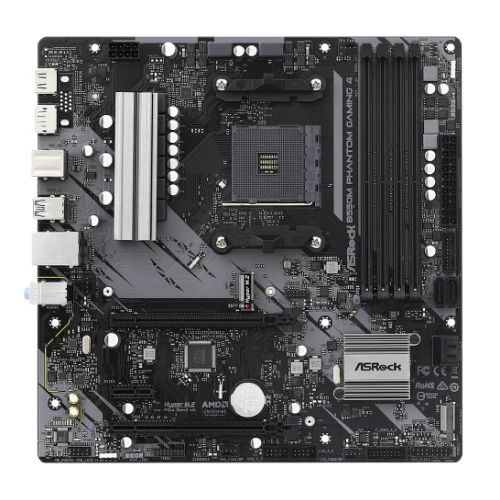 Asrock B550M PHANTOM GAMING 4 AMD B550 AM4 Micro ATX 4 DDR4 HDMI DP XFire PCIe4 M.2