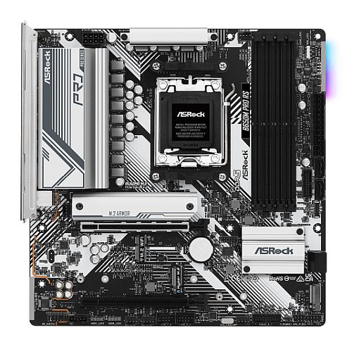 Asrock B650M PRO RS AMD B650 AM5 Micro ATX 4 DDR5 HDMI DP 2.5G LAN PCIe4 RGB 3x M.2