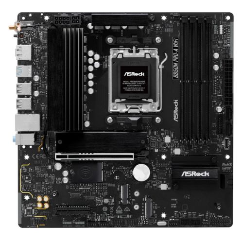 Asrock B850M PRO-A WIFI AMD B850 AM5 Micro ATX 4 DDR5 HDMI DP Wi-Fi 6E 2.5G LAN 3x M.2