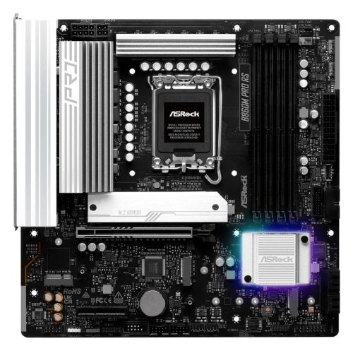 Asrock B860M PRO RS Intel B860 1851 Micro ATX 4 DDR5 HDMI DP 2.5G LAN RGB 3x M.2