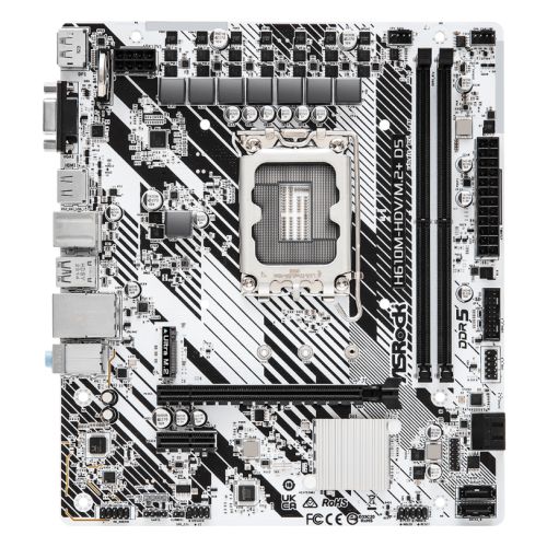 Asrock H610M-HDV/M.2+ D5 Intel H610 1700 Micro ATX 2 DDR5 VGA HDMI DP PCIe4 1x M.2