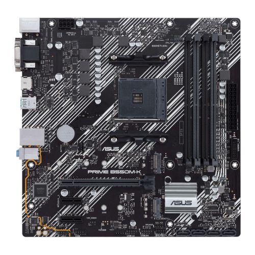 Asus PRIME B550M-K AMD B550 AM4 Micro ATX 4 DDR4 VGA DVI HDMI PCIe4 M.2