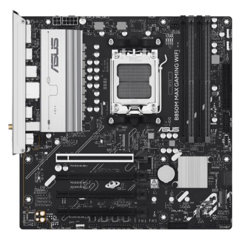 Asus B850M MAX GAMING WIFI AMD B850 AM5 Micro ATX 4 DDR5 HDMI DP Wi-Fi 6E GB LAN 3x M.2