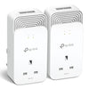 TP-LINK (PG2400P KIT) Wired 1428Mbps G.hn2400 Powerline Adapter Kit AC Pass Through 2-Port Power Saving Mode
