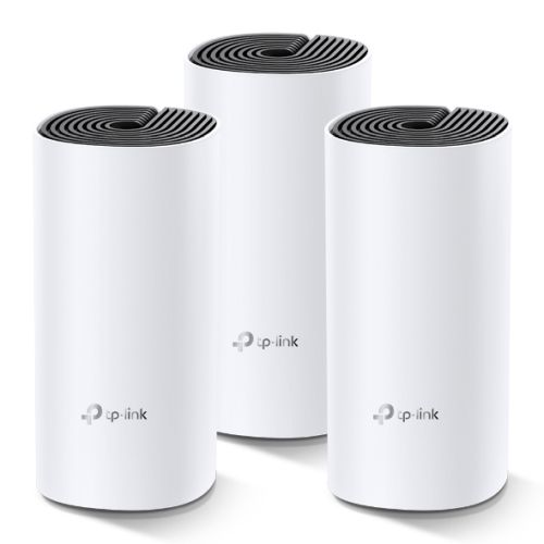TP-LINK (DECO M4) Whole-Home Mesh Wi-Fi System 3 Pack Dual Band AC1200 MU-MIMO 2 x LAN on each Unit