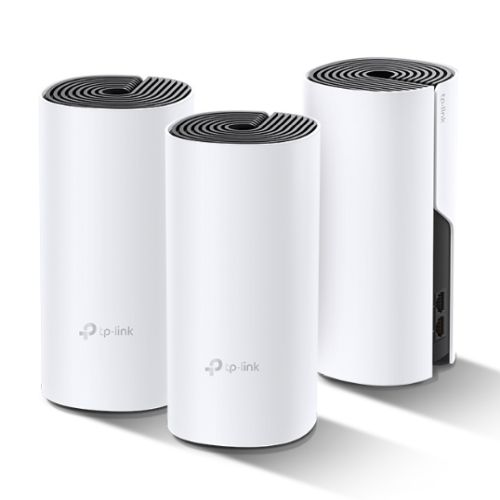 TP-LINK (DECO P9) Whole-Home Hybrid Mesh Wi-Fi System with Powerline 3 Pack Dual Band AC1200 + HomePlug AV1000