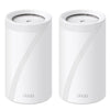 TP-LINK (DECO BE85) BE19000 Tri-Band Whole Home Mesh Wi-Fi 7 System 2 Pack 12-Stream 2x 10G Ports Multi-Link Operation Voice Control