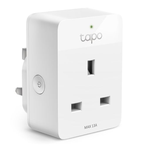 TP-LINK (TAPO P105) Mini Smart Wi-Fi Socket Remote Access Scheduling Away Mode Voice Control Support for Higher-Power Appliances