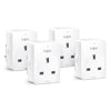 TP-LINK (TAPO P110 4-Pack) Mini Smart Wi-Fi Socket Remote Access Scheduling Away Mode Voice Control Energy Monitoring