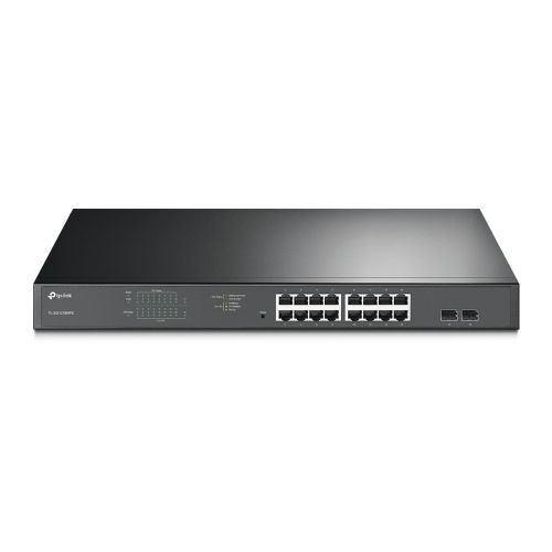 TP-LINK (TL-SG1218MPE) 16-Port Gigabit PoE+ Easy Smart Switch 2 SFP Ports Rackmountable