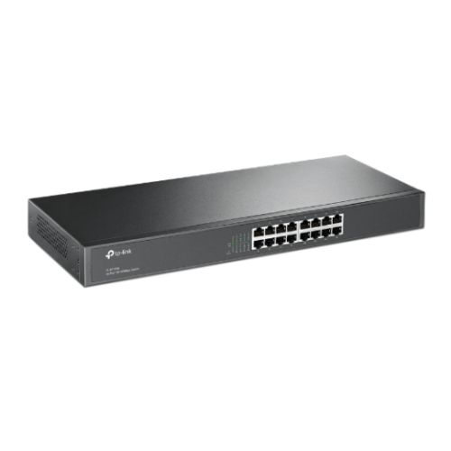 TP-LINK (TL-SF1016) 16-Port 10/100Mbps Unmanaged Rackmount Switch 19-inch Steel Case