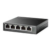 TP-LINK (TL-SG105PE) 5-Port Gigabit PoE Easy Smart Switch 4-Port PoE+ Steel Case