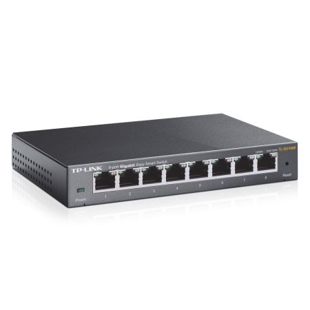 TP-LINK (TL-SG108E) 8-Port Gigabit Easy Smart Switch Steel Case