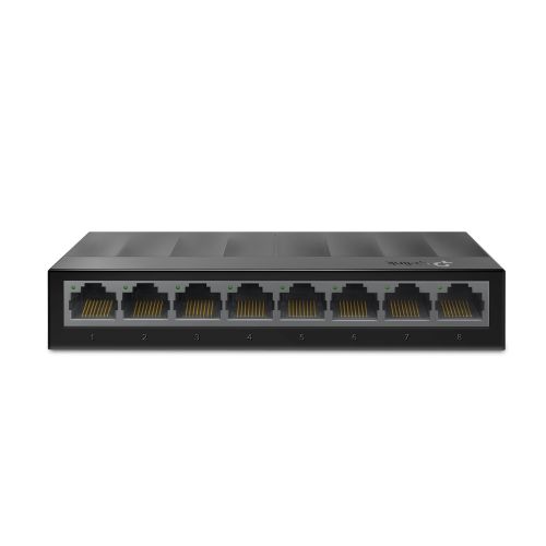 TP-LINK (LS108G) 8-Port Gigabit Unmanaged Desktop LiteWave Switch Steel Case