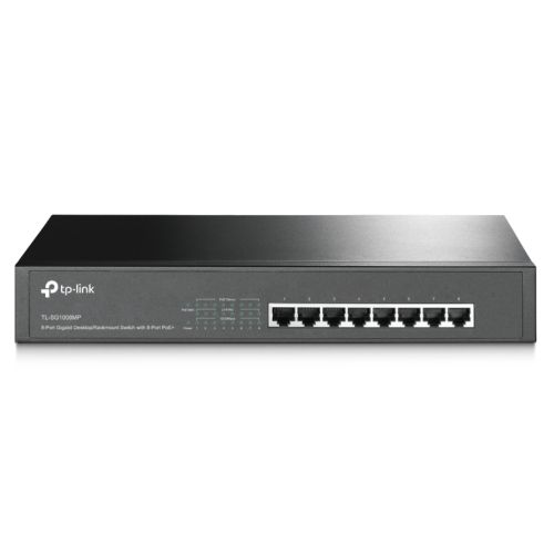 TP-LINK (TL-SG1008MP) 8-Port Gigabit Unmanaged Desktop/Rackmount Switch 8-Port PoE+ Metal