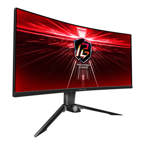 Asrock 34" WQHD Curved Gaming Monitor (PG34WQ15R2B) 3440 x 1440 1ms 2 HDMI DP 165Hz VESA