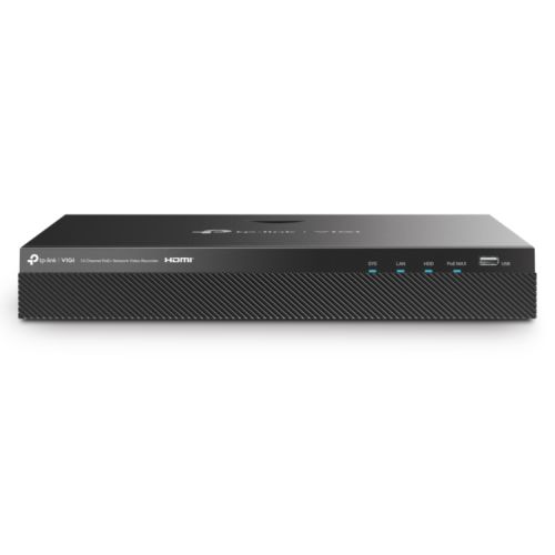 TP-LINK (VIGI NVR2016H-16MP) 16 Channel PoE+ Network Video Recorder 16-Channel Live View 4K HDMI Output 140W PoE Budget 2x SATA H.265+