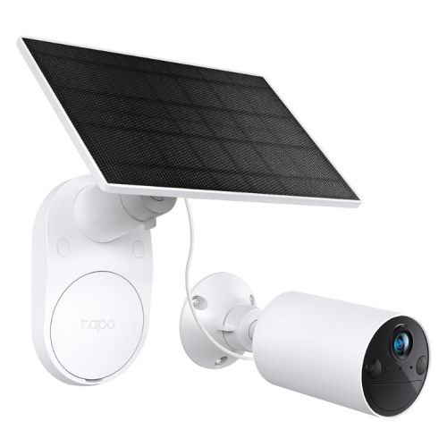 TP-LINK (TAPO C410 KIT) Smart Battery-Powered 2K Outdoor Security Camera & Solar Panel 6400mAh Battery Colour Night Vision AI Detection Alarms 2-Way Audio No Hub Required