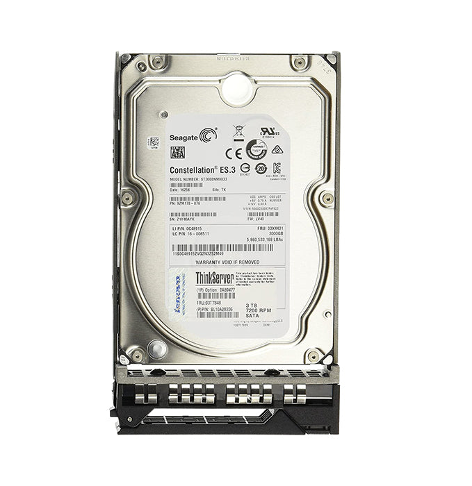 0C48915 Lenovo 3TB 7200RPM SAS 6Gbps 128MB Cache 3.5-Inch Hard Drive