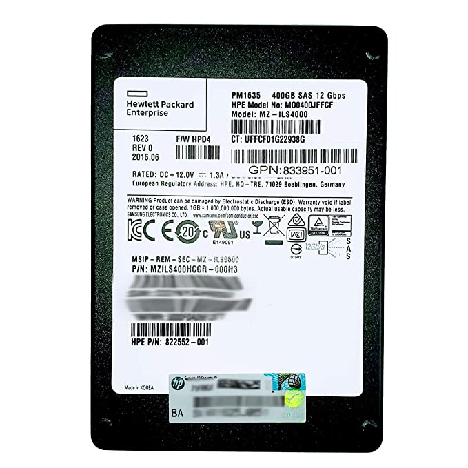 MZ-ILS4000 | HP 400GB SAS 12Gbps 2.5-inch SFF Solid State Drive