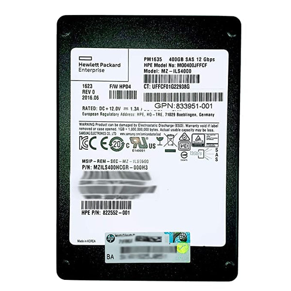 Shop MZ-ILS4000 HP 400GB SAS 12Gbps 2.5-inch SFF Solid State Drive ...