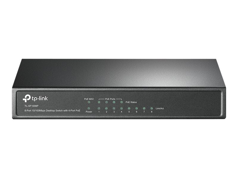 TL-SF1008P V5 | TP-Link TL-SF1008P V5 Switch unmanaged 8 x 10/100 (4 PoE) desktop PoE (57 W)