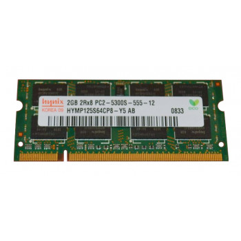 HYMP125S64CP8-Y5-06 | Hynix 2GB PC2-5300 non-ECC Unbuffered DDR2-667MHz CL5 200-Pin SODIMM 1.8V Dual Rank Memory