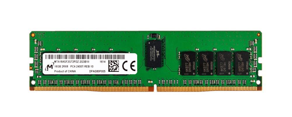 MTA18ASF2G72PDZ-2G3B1II Micron 16GB PC4-19200 DDR4-2400MHz Registered ECC CL17 288-Pin DIMM 1.2V Dual Rank Memory Module