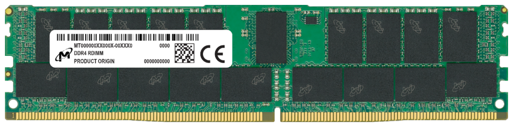 MTA72ASS8G72PSZ-2S6G1SG Micron 64GB DDR4 2666MHz PC4-21300 Reg ECC CL19 DIMM 1.2V Quad Rank Memory Module