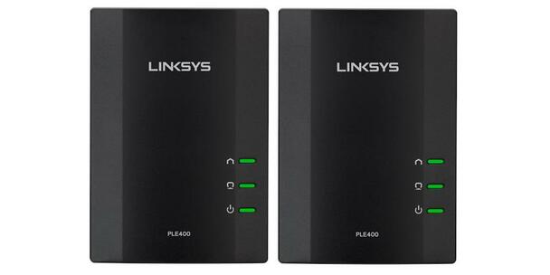 PLEK400A Linksys PLEK400 Powerline AV 1-Port Network Adapter Kit