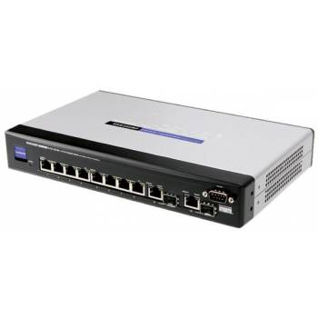 SRW208MP | Linksys 8-Port 10/100 POE (8-Port) Switch SNMP with Webview QOS 2GBIC PT
