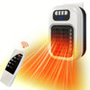 Wall Mounted Portable Small  With Remote Control, Adjustable Silent Thermostat Suitable For Winter Home Offices Bathroom