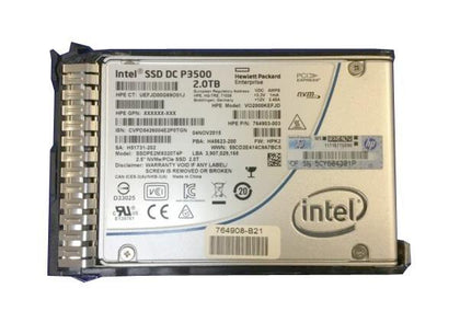 764908-B21 | HP 2TB MLC PCI Express 3.0 x4 NVMe Read Intensive 2.5" Solid State Drive