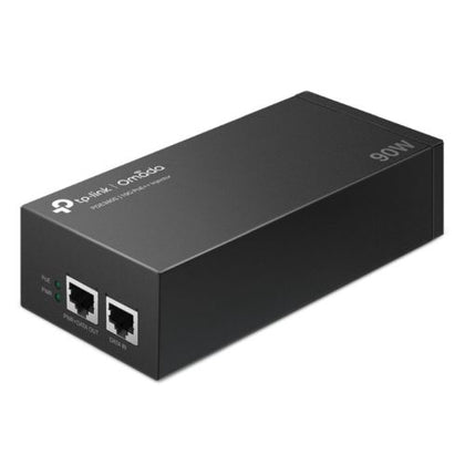 TP-LINK (POE380S) Omada 90W 10G PoE++ Injector 2x 10Gbps Ports Up to 90W Wall-Mounting/Desktop