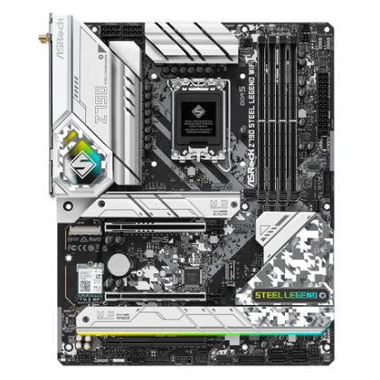 Asrock Z790 STEEL LEGEND WIFI Intel Z790 1700 ATX 4 DDR5 HDMI DP eDP Wi-Fi 6E 2.5G LAN PCIe5 RGB 5x M.2