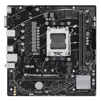 Asus PRIME A620M-K AMD A620 AM5 Micro ATX 2 DDR5 VGA HDMI GB LAN PCIe4 1x M.2