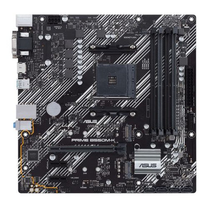 Asus PRIME B550M-K AMD B550 AM4 Micro ATX 4 DDR4 VGA DVI HDMI PCIe4 M.2