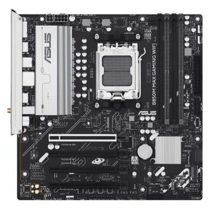 Asus B850M MAX GAMING WIFI AMD B850 AM5 Micro ATX 4 DDR5 HDMI DP Wi-Fi 6E GB LAN 3x M.2