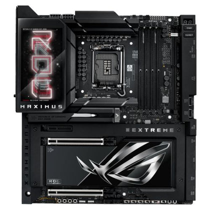 Asus ROG MAXIMUS Z890 EXTREME Intel Z890 1851 EATX 4 DDR5 HDMI 2 TB5 Wi-Fi 7 10G & 2.5G LAN ROG Q-DIMM.2 Card LCD Screen 6x M.2
