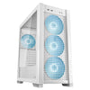 Asus TUF Gaming GT302 ARGB Case w/ Glass Window E-ATX 4x ARGB Fans Interchangeable Side Panel USB-C Asus BTF Compatible White