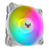 Asus TUF Gaming TF120 ARGB 12cm PWM Case Fan Fluid Dynamic Bearing Double-layer LED Array Up to 1900 RPM White Edition