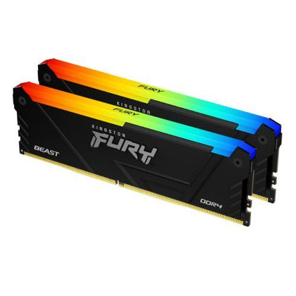 KF432C16BB2AK2/32 | Kingston 32GB 3200MHz DDR4 CL16 DIMM (Kit of 2) FURY Beast RGB
