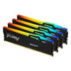 KF556C40BBAK4-128 | Kingston 128GB 5600MHz DDR5 CL40 DIMM (Kit of 4) FURY Beast RGB XMP