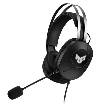 Asus TUF Gaming H1 Gen II Lightweight Gaming Headset USB-A Surround Sound TeamSpeak Mic Built-in Lighting Black