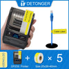 DETONGER DP23S Barcode QR Code Clothes Jewelry Price Tag Printer Android iOS Bluetooth Connection PC Printer