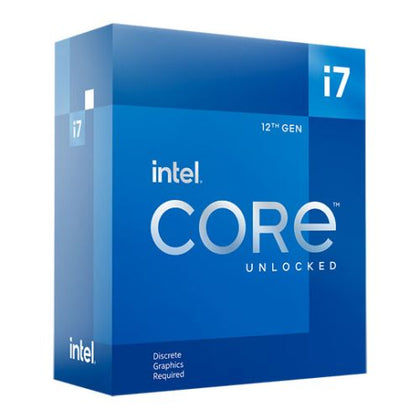 Intel Core i7-12700KF CPU 1700 3.6 GHz (5.0 Turbo) 12-Core 125W (190W Turbo) 10nm 25MB Cache Alder Lake Unlocked No Graphics NO HEATSINK/FAN