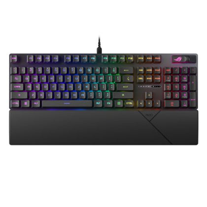 Asus ROG STRIX SCOPE II RX Red Mechanical RGB Gaming Keyboard ROG RX Red Switches IP57 Sound Dampening PBT Keycaps Intuitive Controls