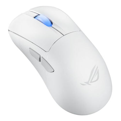 Asus ROG Keris II Ace Wireless Lightweight Gaming Mouse Wired/Wireless/Btooth AimPoint Pro Sensor Polling Rate Booster 42000 DPI RGB White
