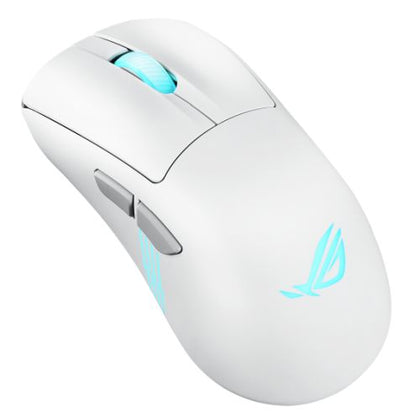 Asus ROG Keris II Origin Wireless Lightweight RGB Gaming Mouse Wired/Wireless/Btooth AimPoint Pro Sensor Push-Fit Switch Socket 42000 DPI Moonlight White