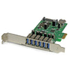 StarTech PEXUSB3S7 7-Port PCI Express USB 3.0 Card Standard Low-Profile